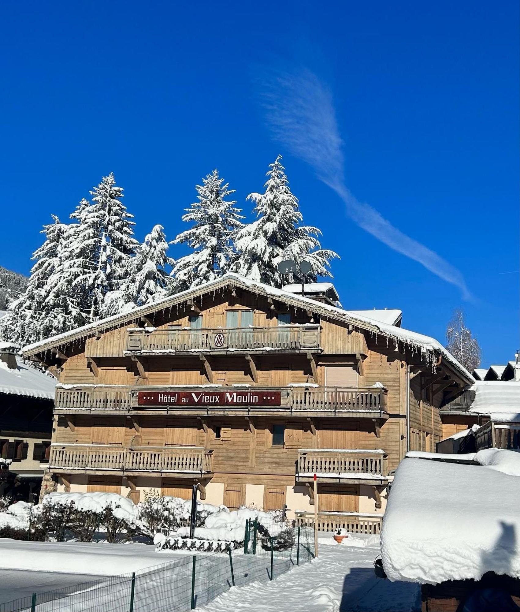 Au Vieux Moulin Hotel Megève Exterior foto