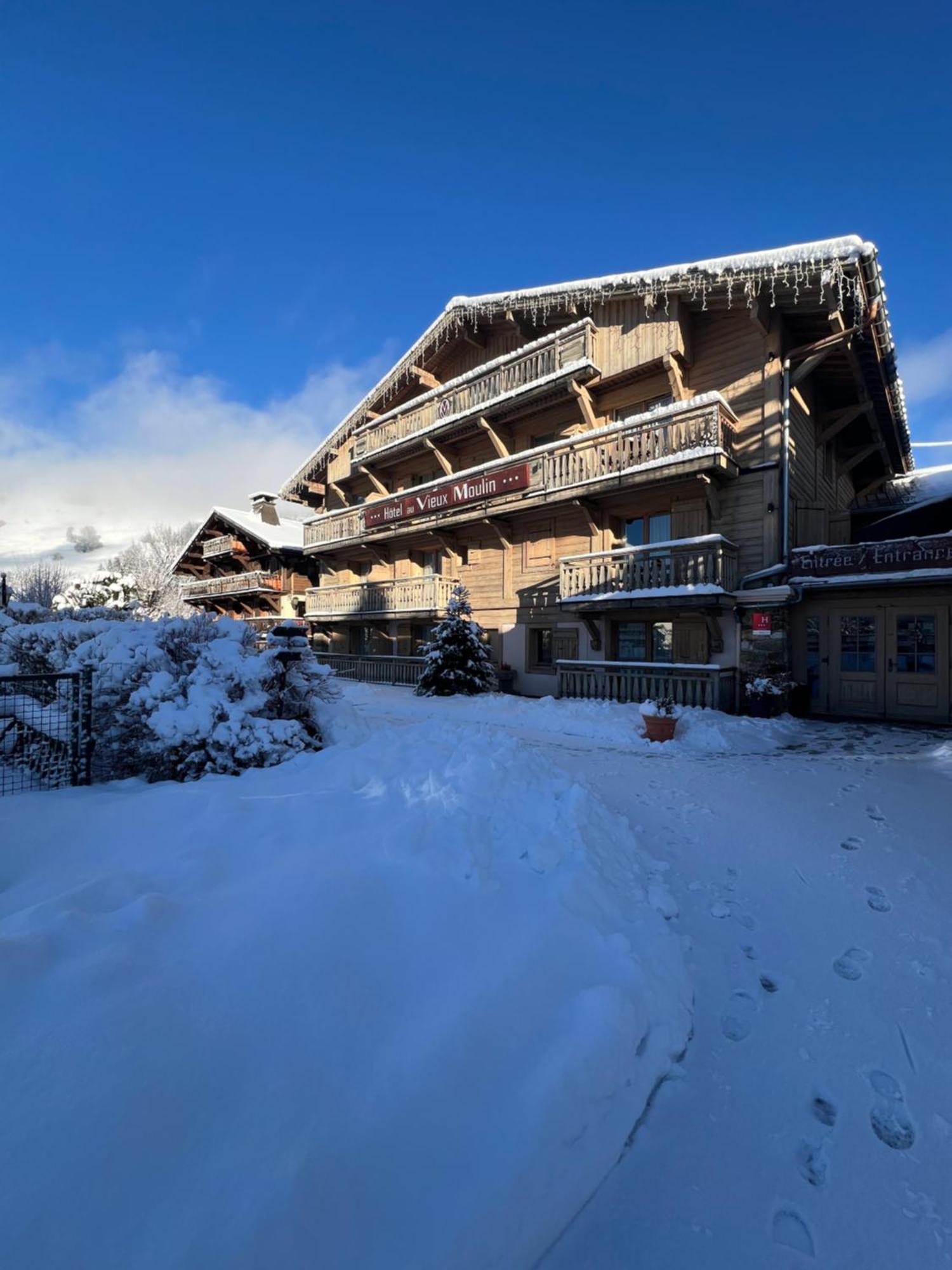 Au Vieux Moulin Hotel Megève Exterior foto